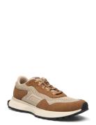 Jonah_Runn_Knsd Låga Sneakers Brown BOSS