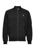 Double-Knit Bomber Jacket Bomberjacka Jacka Black Polo Ralph Lauren