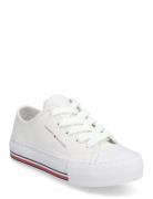 Low Cut Lace-Up Sneaker Låga Sneakers White Tommy Hilfiger