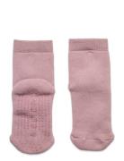 Cotton Socks - Anti-Slip Strumpor Non-slip Pink Melton