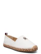 Tommy Hilfiger Th Leather Flat Espadrille Vit