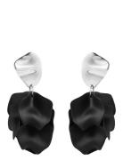 Bud To Rose Paloma Earring Black/Silver Svart