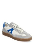 Liga - Off White / Blue Leather Mix Låga Sneakers Grey Garment Project