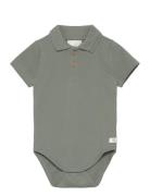 En Fant Body Ss Polo Khaki Green