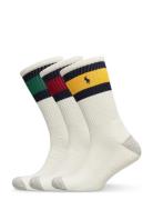 Striped-Cuff Crew Sock 3-Pack Underwear Socks Regular Socks Multi/patt...