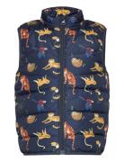 Nmmmylane Vest Mix Animals Fodrad Väst Navy Name It