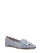 Women Slip-On Loafers Låga Skor Blue Tamaris