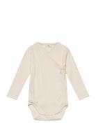 Pointelle Heart Crossover Body Ls Bodies Wrap Bodies Cream Copenhagen ...