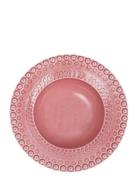 Daisy Soupbowl 2-Pack Home Tableware Plates Deep Plates Pink PotteryJo