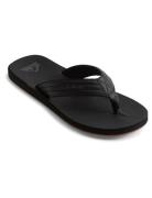 Carver Nubuck Flip Flops Sandaler Black Quiksilver