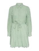 Yasholi Ls Belt Dress S. Noos Kort Klänning Green YAS