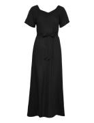 Onlalma Life Poly Bay Long Dress Solid Maxiklänning Festklänning Black...