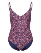 Tidra Bikini Wirefree Plunge T-Shirt Swimsuit Baddräkt Badkläder Pink ...