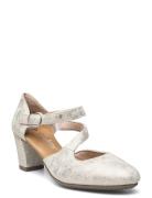 41080-60 Sandal Med Klack Silver Rieker