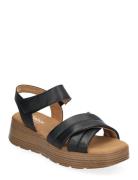 Sandal Platta Sandaler Black Gabor