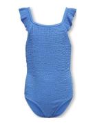 Kogtropez Structure Swimsuit Acc Baddräkt Badkläder Blue Kids Only