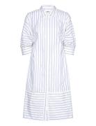 Benedict - Daily Stripe Knälång Klänning White Day Birger Et Mikkelsen