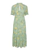 Yasmoki 2/4 Long Dress S. - Wg Knälång Klänning Green YAS