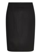 Pencil Skirt With Rome-Knit Opening Knälång Kjol Black Mango