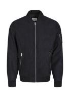 Jack & J S Jjerocky Faux Suede Bomber Noos Svart