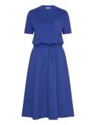 Dresses Knitted Knälång Klänning Blue Esprit Casual