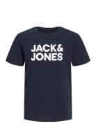 Jjecorp Logo Tee Ss O-Neck Noos Jnr Tops T-shirts Short-sleeved Blue J...