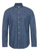 Custom Fit Denim Shirt Tops Shirts Casual Blue Polo Ralph Lauren