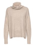 Vmdoffy Ls Cowlnecklousea Tops Knitwear Turtleneck Beige Vero Moda