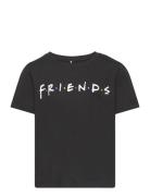Nlffriends Phoebe Ss R Top Wab Tops T-shirts Short-sleeved Black LMTD