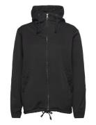 Zipper Anorak Outerwear Jackets Light-summer Jacket Black R-Collection