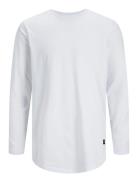 Jjenoa Tee O-Neck Ls Noos Tops T-shirts Long-sleeved White Jack & J S