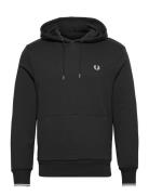 Fred Perry Tipped Hooded Sweatshirt Svart