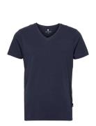 Jbs Of Dk V-Neck Tops T-shirts Short-sleeved Blue JBS Of Denmark