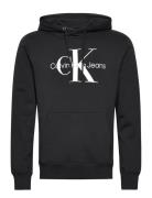 Core Monologo Hoodie Tops Sweat-shirts & Hoodies Hoodies Black Calvin ...