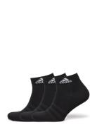 T Spw Ank 3P Sport Socks Footies-ankle Socks Black Adidas Performance