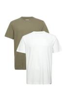 2 Pack Tee Tops T-shirts Short-sleeved White Wrangler