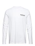 Newland Ls Graphic Tee Tops T-shirts Long-sleeved White Farah