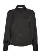 Mschmaluca Shirt Tops Shirts Long-sleeved Black MSCH Copenhagen