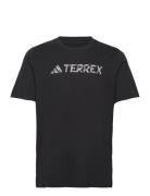 Tx Logo Tee Sport T-shirts Short-sleeved Black Adidas Terrex