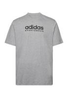 All Szn Graphic T-Shirt Sport T-shirts Short-sleeved Grey Adidas Sport...