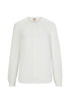 Banorah Tops Blouses Long-sleeved White BOSS