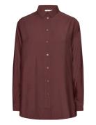Alfrida Shirt 14639 Tops Shirts Short-sleeved Brown Samsøe Samsøe