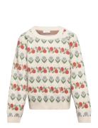 Nmflamai Ls Knit Lil Tops Knitwear Pullovers White Lil'Atelier