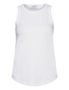 Lea Singlet Tops T-shirts & Tops Sleeveless White Ella&il
