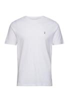 Brace Ss Crew Tops T-shirts Short-sleeved White AllSaints