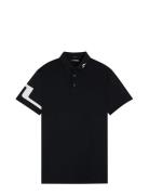 Heath Regular Fit Golf Polo Sport Polos Short-sleeved Black J. Lindebe...