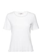 Florine Ss Top Tops T-shirts & Tops Short-sleeved White A-View