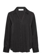 Slftyra Ls Shirt B Tops Shirts Long-sleeved Black Selected Femme