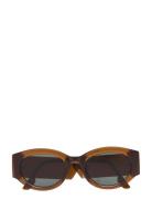 Dax Bronze Accessories Sunglasses D-frame- Wayfarer Sunglasses Brown K...