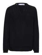 Slffraya Ls Top B Tops Blouses Long-sleeved Black Selected Femme